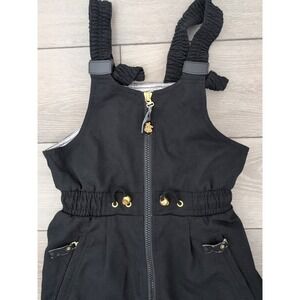 Vintage LAFONT Italy Kids Or‎ Womens Ski Bibs Overalls Black Size Unknown